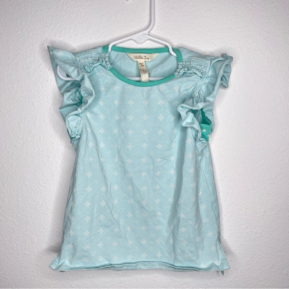Matilda Jane Make Your Mark Top EUC Girls Lets Go Together Blue Shirt Size 6 - Picture 1 of 1